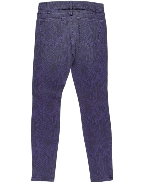 CURRENT/ELLIOT the ankle skinny blue ribbon Size: XS | US 24 animal print cotton - Picture 3 of 16